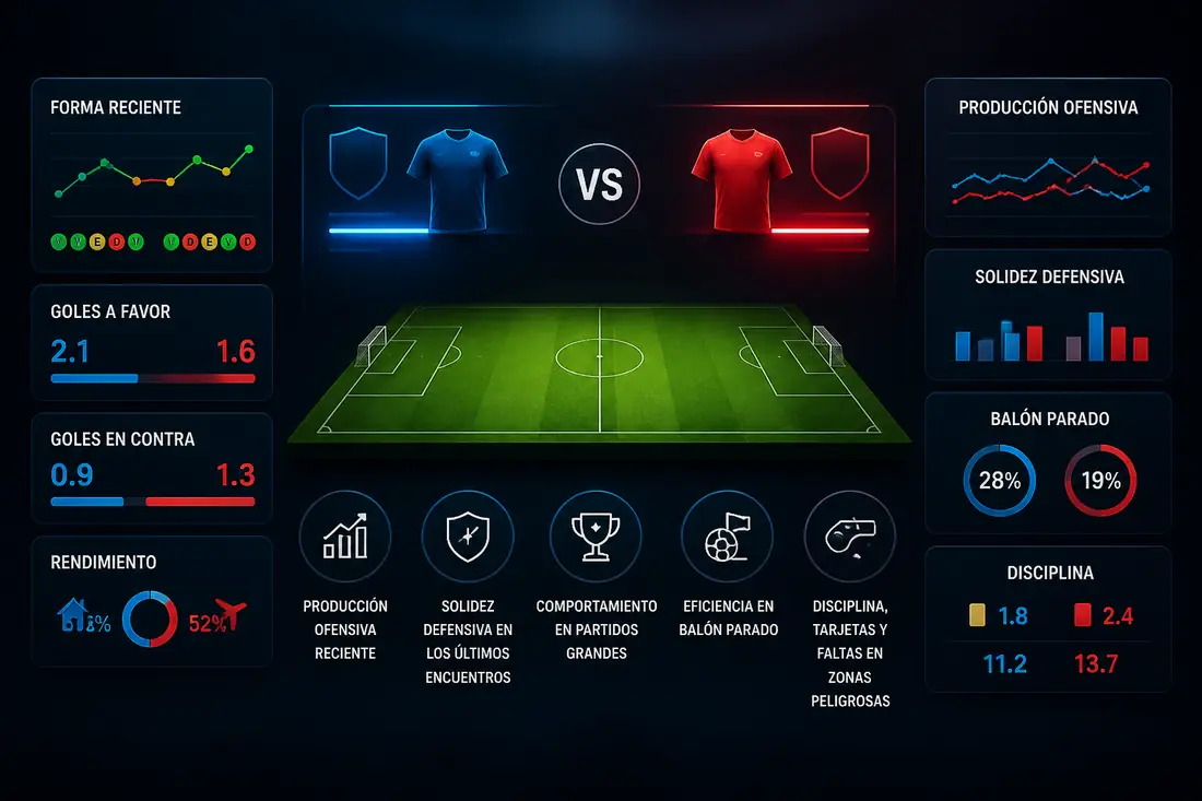 pronósticos y estadísticas previas al partido